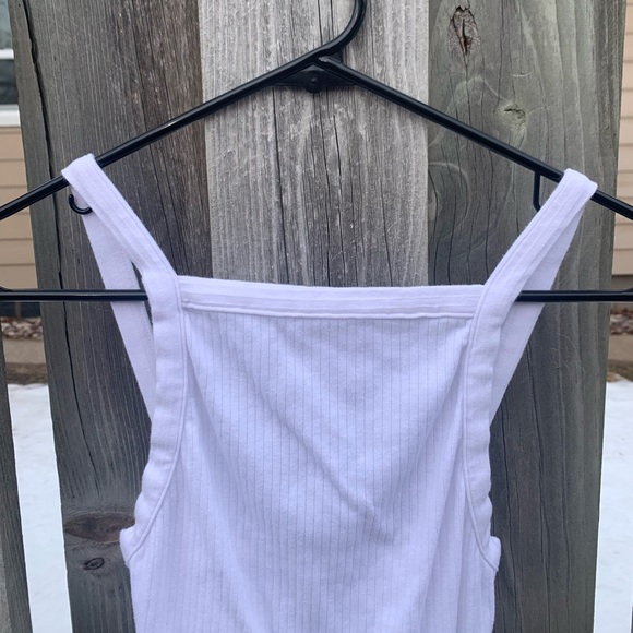 Free People low back white square neck tank - Picture 3 of 5